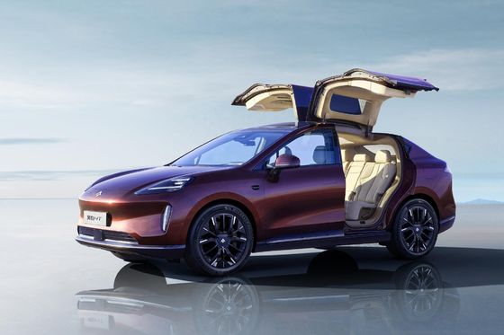 Hyper HT China Luxury Pure Electric SUV Vida da bateria 550km-770km Portas traseiras Gull Wing